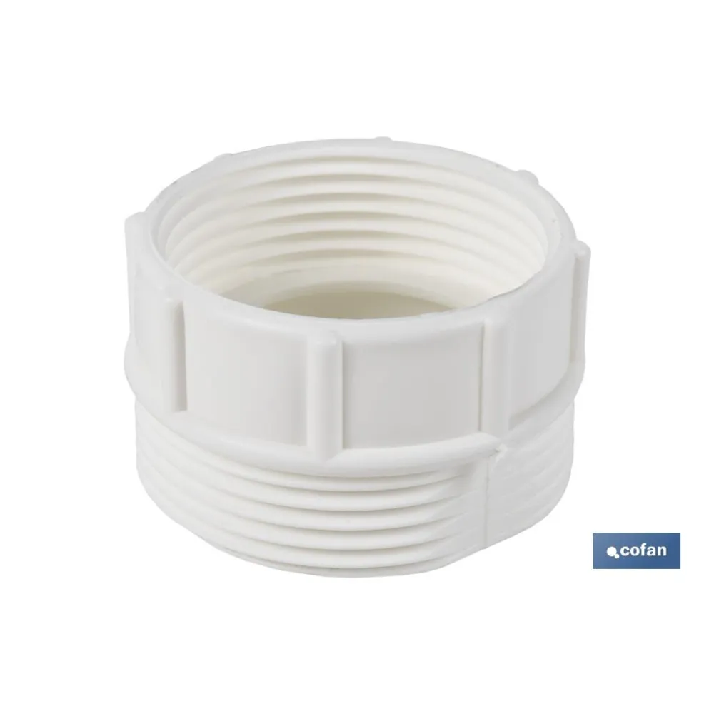ADAPTADOR CONVERTIDOR 1 1/2 MACHO - 1 1/4 HEMBRA PARA TUBO FLEXIBLE (PACK: 1 UDS) - Almacén de Ferretería Acor