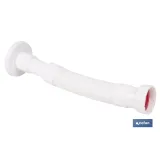 TUBO FLEXIBLE BLANCO 1 1/2  Ø32-40 300-720 MM (PACK: 1 UDS) - Almacén de Ferretería Acor