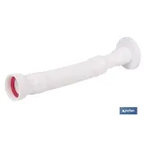 TUBO FLEXIBLE BLANCO 1 1/2  Ø32-40 300-720 MM (PACK: 1 UDS) - Almacén de Ferretería Acor