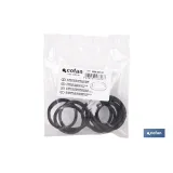 BOLSA DE 10 UNIDADES DE GOMAS CIERRE PARA VÁLVULA CLICK-CLACK Ø31-37 MM (PACK: 1 UDS) - Almacén de Ferretería Acor