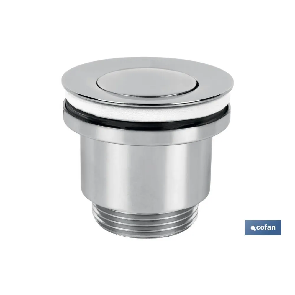 VÁLVULA CLICK-CLACK TAPÓN PEQUEÑO Ø37 MM (PACK: 1 UDS) - Almacén de Ferretería Acor
