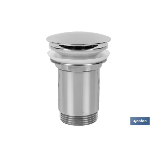 VÁLVULA CLICK-CLACK LARGA TAPÓN GRANDE Ø66 MM (PACK: 1 UDS) - Almacén de Ferretería Acor