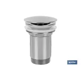 VÁLVULA CLICK-CLACK LARGA TAPÓN GRANDE Ø66 MM (PACK: 1 UDS) - Almacén de Ferretería Acor