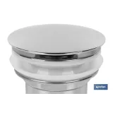 VÁLVULA CLICK-CLACK LARGA TAPÓN GRANDE Ø66 MM (PACK: 1 UDS) - Almacén de Ferretería Acor