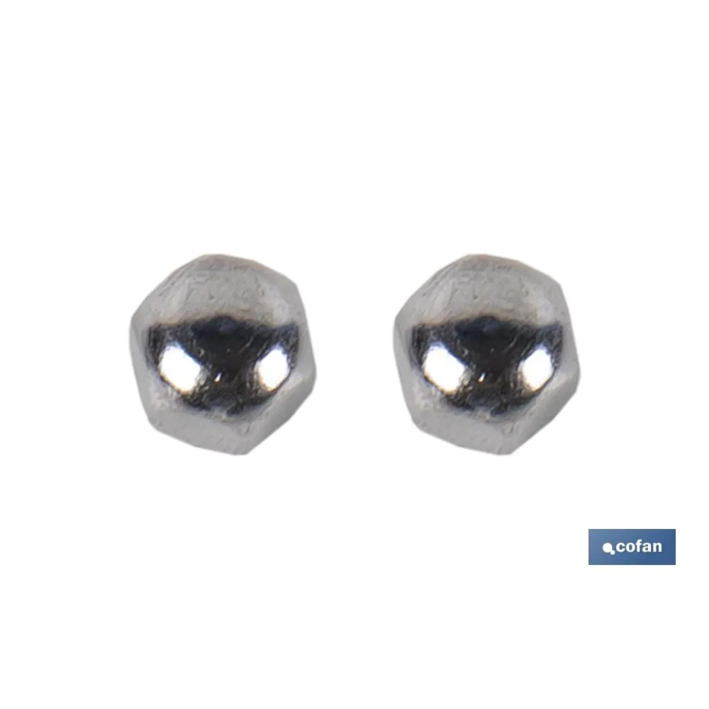 SET 2 PCS TORNILLOS VERTICALES FIJACIÓN INODORO 5 X 75 (PACK: 1 UDS) - Almacén de Ferretería Acor