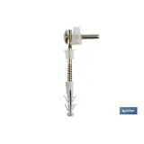 SET 2 PCS TORNILLOS HORIZONTALES FIJACIÓN INODORO 5 X 75 (PACK: 1 UDS) - Almacén de Ferretería Acor