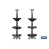 SET 2 PCS TORNILLOS FIJACIÓN TAZA-CISTERNA 6 X 90 (PACK: 1 UDS) - Almacén de Ferretería Acor