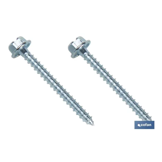 CONJUNTO TORNILLOS FIJACIÓN INODORO Y SOPORTE NYLON HORIZONTAL (PACK: 1 UDS) - Almacén de Ferretería Acor