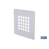 REJILLA DE DUCHA DE ACERO INOXIDABLE CEPILLADO 125 X 125 MM (PACK: 1 UDS) - Almacén de Ferretería Acor