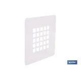 REJILLA DE DUCHA EN BLANCO MATE 125 X 125 MM (PACK: 1 UDS) - Almacén de Ferretería Acor