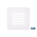REJILLA DE DUCHA EN BLANCO MATE 125 X 125 MM (PACK: 1 UDS) - Almacén de Ferretería Acor