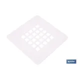 REJILLA DE DUCHA EN BLANCO MATE 125 X 125 MM (PACK: 1 UDS) - Almacén de Ferretería Acor