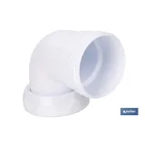 CODO ROSCA 1 1/2 CON VALONA Y TUERCA LOCA (PACK: 1 UDS) - Almacén de Ferretería Acor