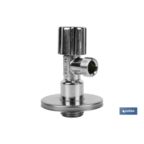 VÁLVULA DE ESCUADRA 1/2 x 3/8 MODELO PISTÓN (PACK: 1 UDS) - Almacén de Ferretería Acor