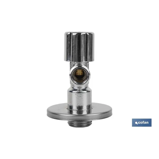 VÁLVULA DE ESCUADRA 1/2 x 3/8 MODELO PISTÓN (PACK: 1 UDS) - Almacén de Ferretería Acor
