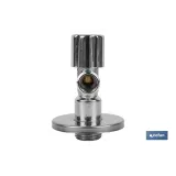 VÁLVULA DE ESCUADRA 1/2 x 3/8 MODELO PISTÓN (PACK: 1 UDS) - Almacén de Ferretería Acor