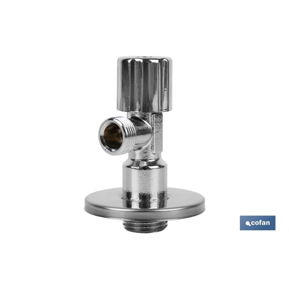 VÁLVULA DE ESCUADRA 1/2 x 3/8 MODELO PISTÓN (PACK: 1 UDS) - Almacén de Ferretería Acor