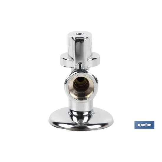 VÁLVULA DE ESCUADRA 1/2 x 3/4 VOLANTE GRANDE (PACK: 1 UDS) - Almacén de Ferretería Acor