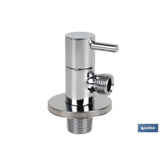VÁLVULA DE ESCUADRA 1/2 x 3/8 MODELO LUX (PACK: 1 UDS) - Almacén de Ferretería Acor