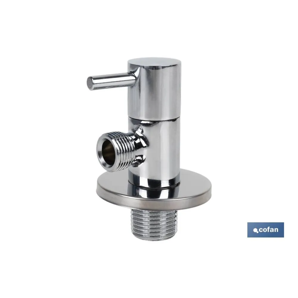 VÁLVULA DE ESCUADRA 1/2 x 3/8 MODELO LUX (PACK: 1 UDS) - Almacén de Ferretería Acor