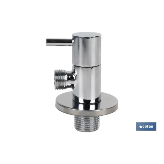 VÁLVULA DE ESCUADRA 1/2 x 3/8 MODELO LUX (PACK: 1 UDS) - Almacén de Ferretería Acor