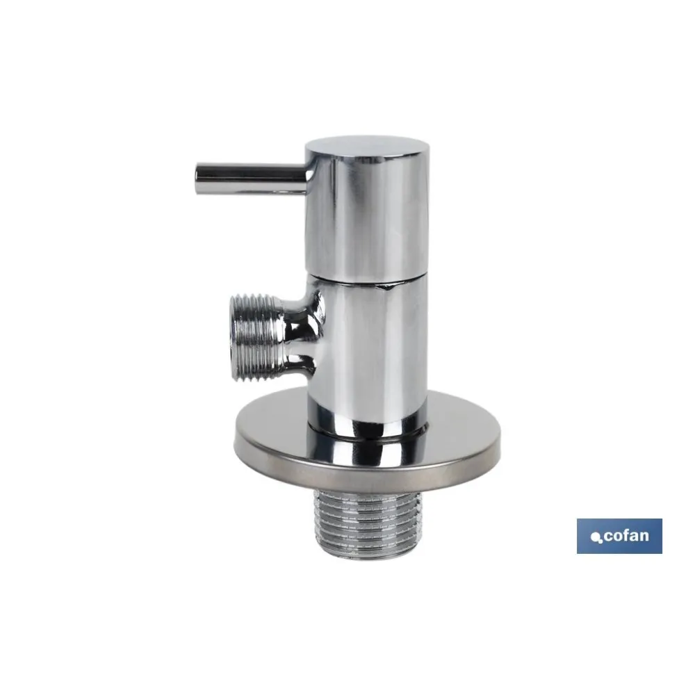 VÁLVULA DE ESCUADRA 1/2 x 3/8 MODELO LUX (PACK: 1 UDS) - Almacén de Ferretería Acor