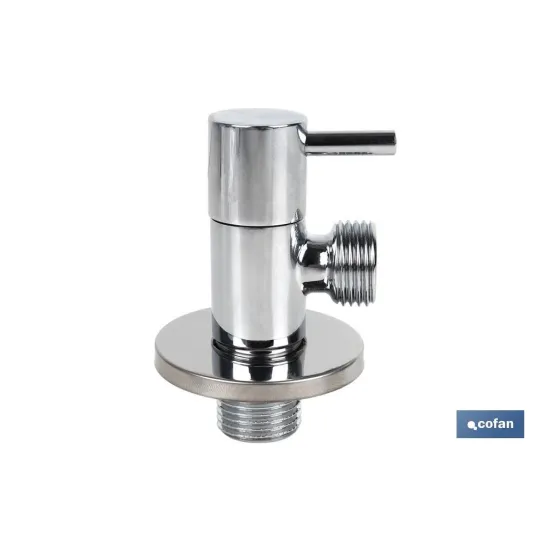 VÁLVULA DE ESCUADRA 1/2 x 1/2 MODELO LUX (PACK: 1 UDS) - Almacén de Ferretería Acor