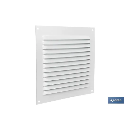 REJILLA DE VENTILACIÓN ALUMINIO BLANCO 15 X 15 CM venta unitaria (PACK: 1 UDS) - Almacén de Ferretería Acor