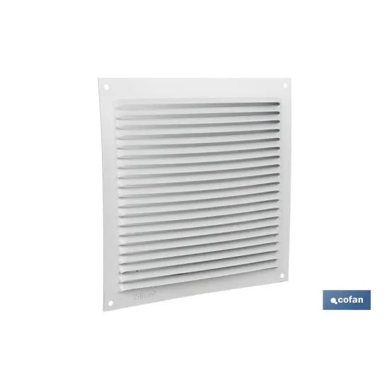 REJILLA DE VENTILACIÓN ALUMINIO BLANCO 17 X 17 CM venta unitaria (PACK: 1 UDS) - Almacén de Ferretería Acor