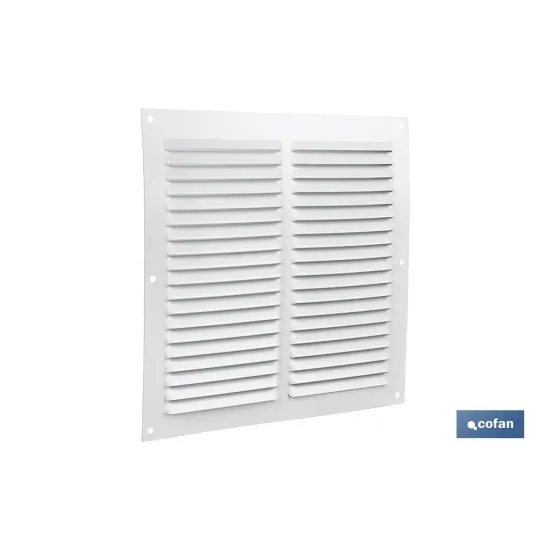 REJILLA DE VENTILACIÓN ALUMINIO BLANCO 20 X 20 CM venta unitaria (PACK: 1 UDS) - Almacén de Ferretería Acor