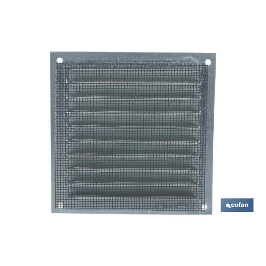REJILLA DE VENTILACIÓN ALUMINIO BLANCO CON MOSQUITERA 30 X 30 CM venta unitaria (PACK: 1 UDS) - Almacén de Ferretería Acor