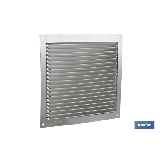 REJILLA DE VENTILACIÓN ALUMINIO 17 X 17 CM (PACK: 5 UDS) - Almacén de Ferretería Acor
