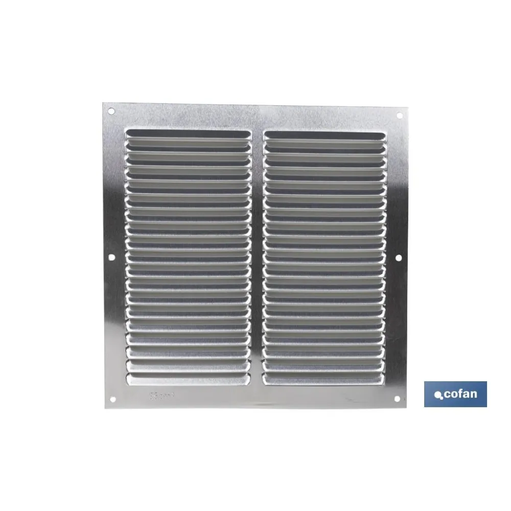 REJILLA DE VENTILACIÓN ALUMINIO 20 X 20 CM (PACK: 5 UDS) - Almacén de Ferretería Acor