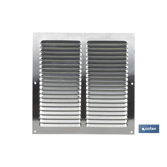 REJILLA DE VENTILACIÓN ALUMINIO 25 X 25 CM (PACK: 5 UDS) - Almacén de Ferretería Acor