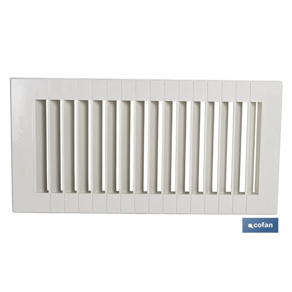REJILLA DE VENTILACIÓN ABS PARA EMPOTRAR 13 X 26 CM (PACK: 5 UDS) - Almacén de Ferretería Acor
