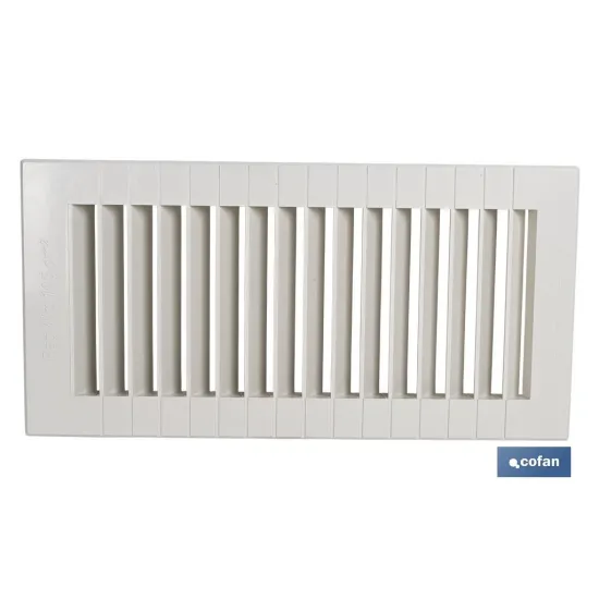 REJILLA DE VENTILACIÓN ABS PARA EMPOTRAR 13 X 26 CM venta unitaria (PACK: 1 UDS) - Almacén de Ferretería Acor