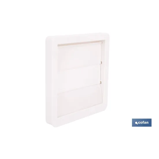 REJILLA DE VENTILACIÓN ABS BLANCO LAMAS MÓVILES Ø10 CM (PACK: 5 UDS) - Almacén de Ferretería Acor