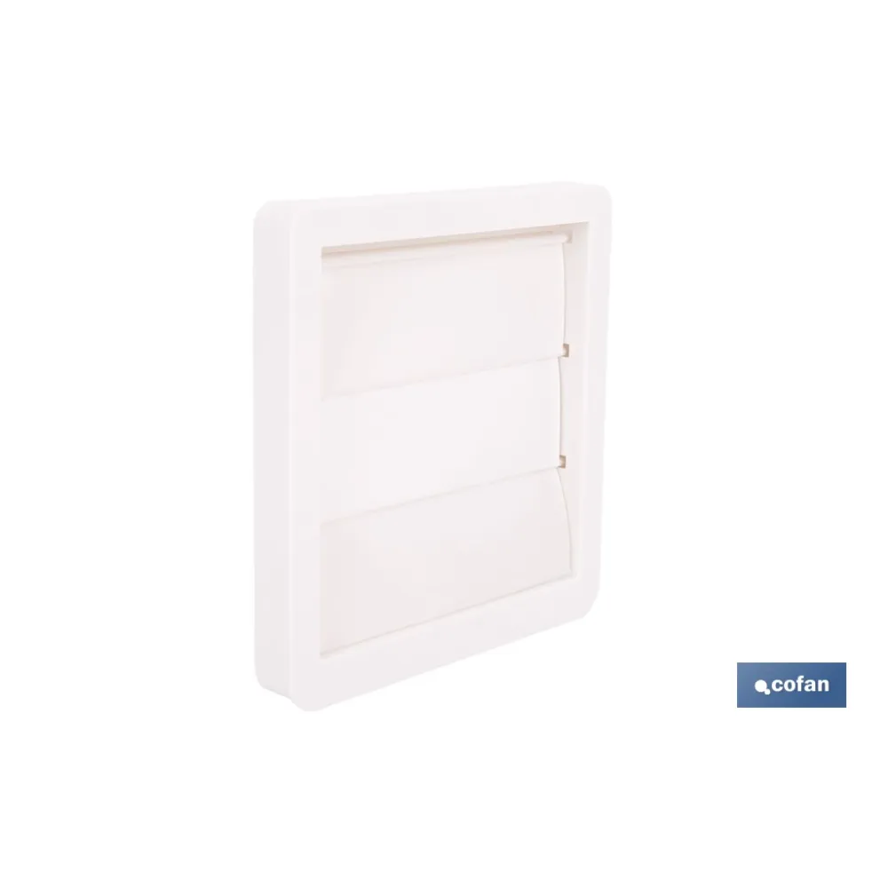 REJILLA DE VENTILACIÓN ABS BLANCO LAMAS MÓVILES Ø10 CM (PACK: 5 UDS) - Almacén de Ferretería Acor