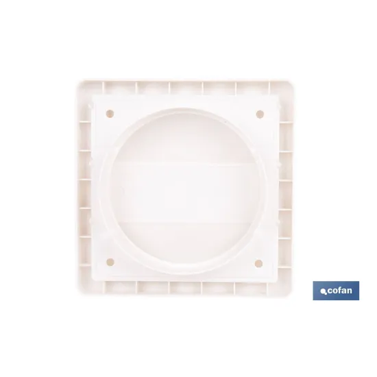 REJILLA DE VENTILACIÓN ABS BLANCO LAMAS MÓVILES Ø10 CM (PACK: 5 UDS) - Almacén de Ferretería Acor