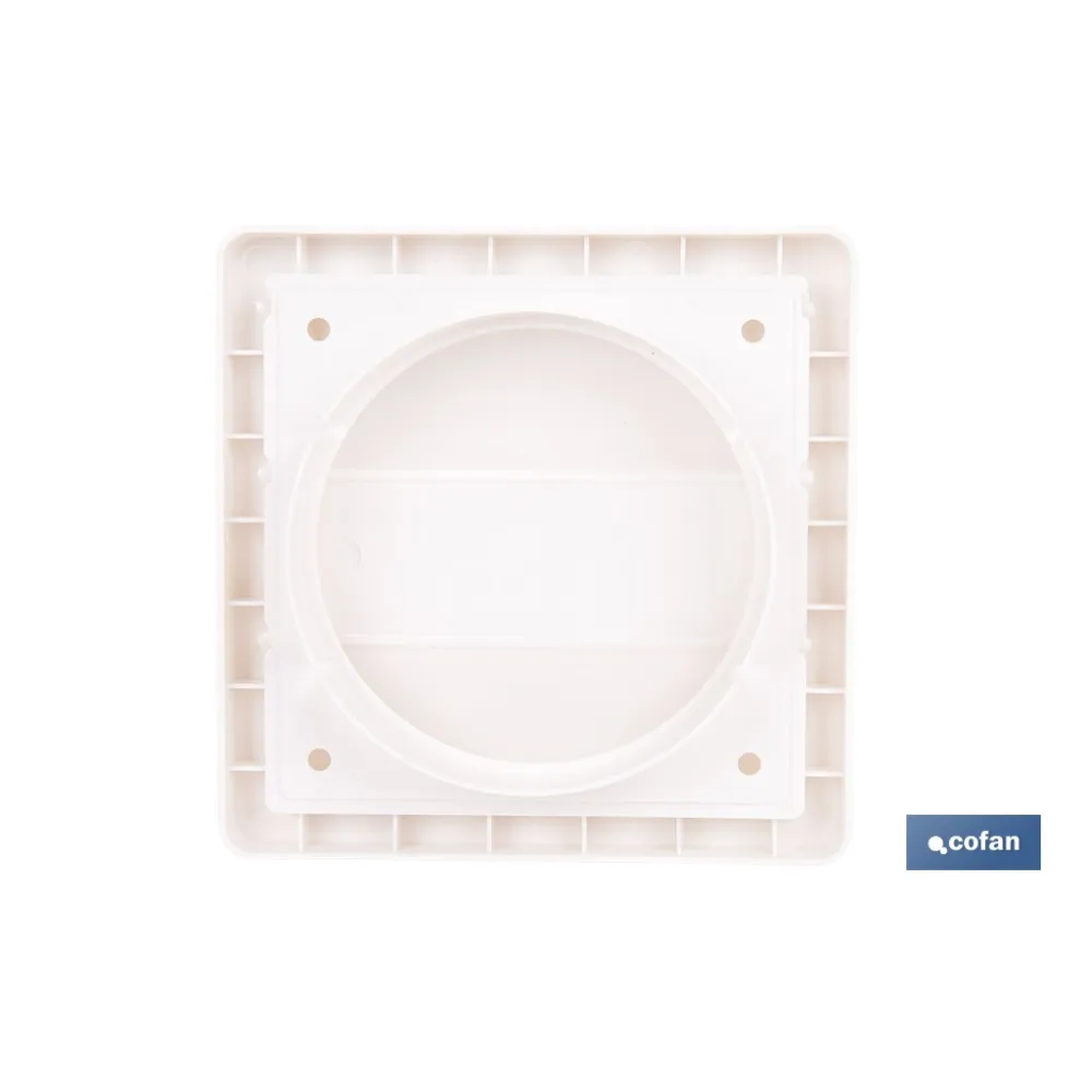 REJILLA DE VENTILACIÓN ABS BLANCO LAMAS MÓVILES Ø10 CM (PACK: 5 UDS) - Almacén de Ferretería Acor