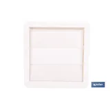 REJILLA DE VENTILACIÓN ABS BLANCO LAMAS MÓVILES Ø10 CM VENTA UNITARIA (PACK: 1 UDS) - Almacén de Ferretería Acor