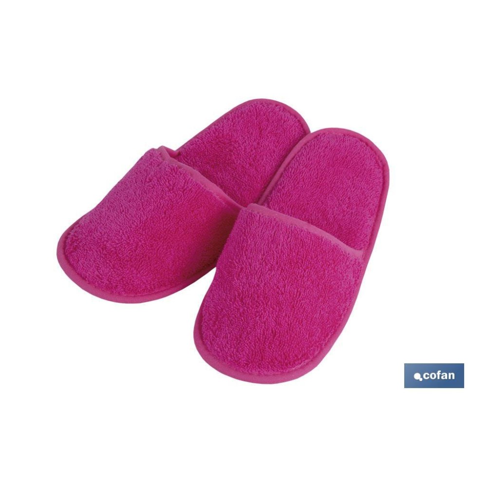 ZAPATILLAS BAÑO FUCSIA MODELO PRIMAVERA TALLA L