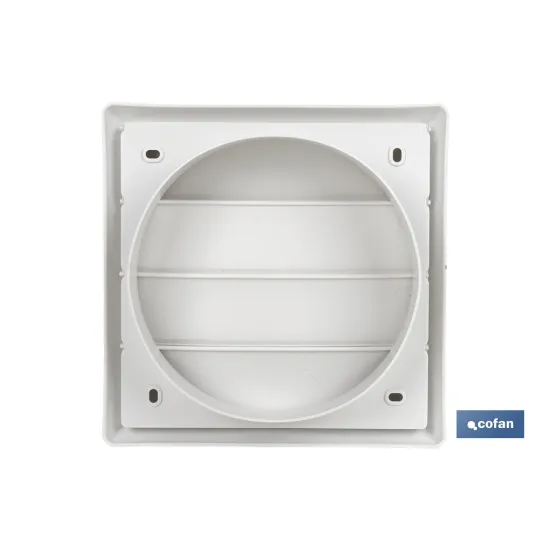 REJILLA DE VENTILACIÓN ABS BLANCO LAMAS MÓVILES Ø12 CM (PACK: 5 UDS) - Almacén de Ferretería Acor