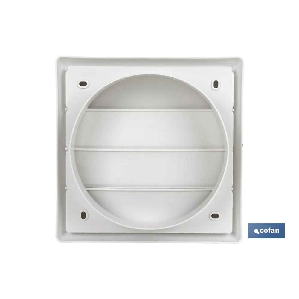 REJILLA DE VENTILACIÓN ABS BLANCO LAMAS MÓVILES Ø12 CM (PACK: 5 UDS) - Almacén de Ferretería Acor