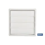 REJILLA DE VENTILACIÓN ABS BLANCO LAMAS MÓVILES Ø15 CM (PACK: 5 UDS) - Almacén de Ferretería Acor