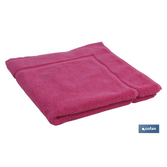 ALFOMBRA BAÑO  FUCSIA GR.1000 MODELO PRIMAVERA 60X60cm