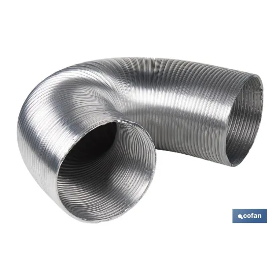 TUBO FLEXIBLE SEMIRRÍGIDO ALUMINIO Ø80 MM X 1,5 M (PACK: 1 UDS) - Almacén de Ferretería Acor