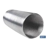 TUBO FLEXIBLE SEMIRRÍGIDO ALUMINIO Ø80 MM X 3 M (PACK: 1 UDS) - Almacén de Ferretería Acor