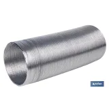 TUBO FLEXIBLE SEMIRRÍGIDO ALUMINIO Ø100 MM X 1,5 M (PACK: 1 UDS) - Almacén de Ferretería Acor