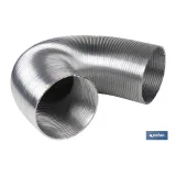 TUBO FLEXIBLE SEMIRRÍGIDO ALUMINIO Ø125 MM X 3 M (PACK: 1 UDS) - Almacén de Ferretería Acor